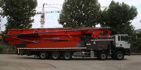 科尼樂70米混凝土泵車以下5點(diǎn)施工優(yōu)勢(shì)，工地打灰離不開